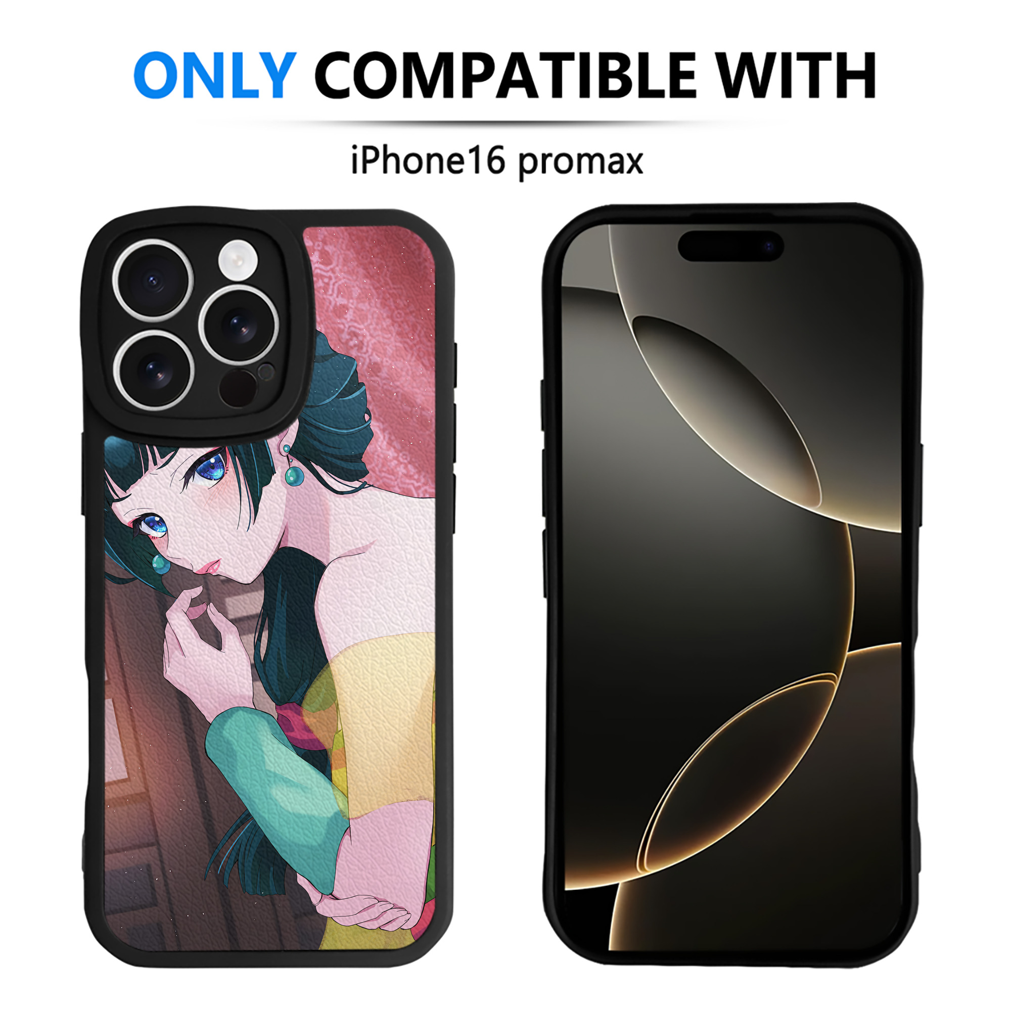 （画像用） 薬屋のひとりごと The Apothecary Diaries 【iPhone 16シリーズ対応】シリコンスマホケース（レザー調） 材質：シリコン